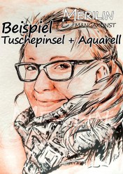 mangakunst_A6_Portrait_tusche_aquarell