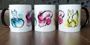 Tasse aus verschiedenen Ansichten